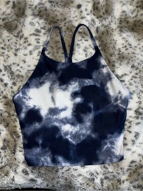 Tie-Dye Blue and White Old Navy Active Tank Top